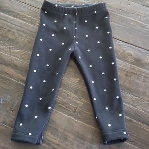 Polka dot fleece pants